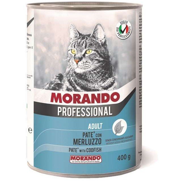 Morando Professional ADULT паштет для кошек с Треской 400г