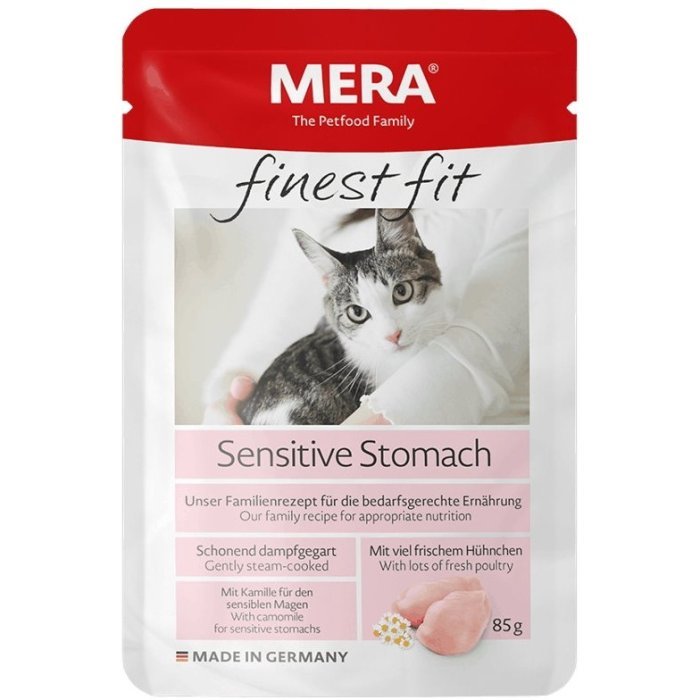 Mera Finest Fit пауч Sensitive Stomach для кошек с чувст.пищеварением 85г