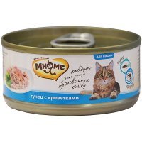 Мнямс консервы для кошек Тунец с креветками в нежном желе 70 г