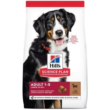 Сухой корм Hill's Science Plan для взрослых собак крупных пород с ягненком и рисом
