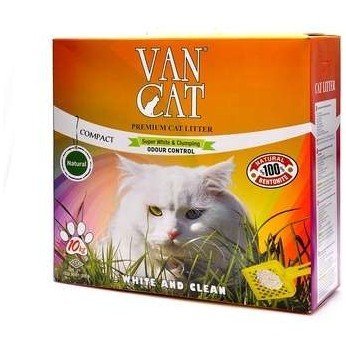 Van Cat Natural комкующийся наполнитель &quot;100% натуральный&quot;, без пыли, коробка 10 кг