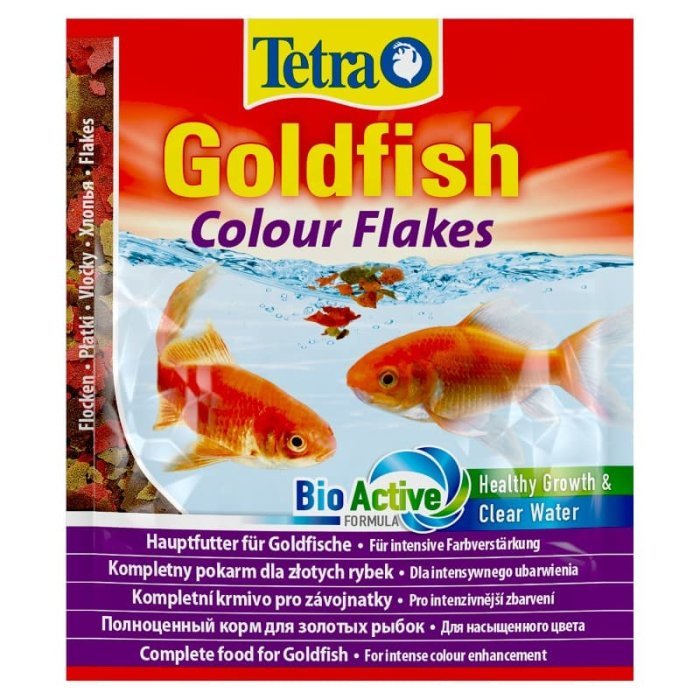 TetraGoldfish Colour корм в хлопьях для улучшения окраса золотых рыб 12 г (sachet)