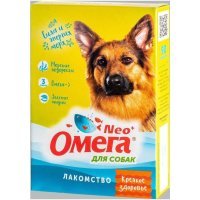 Омега Neo "Крепкое здоровье" Мультивитаминное лакомство для собак с морск.водорослями, 90 таб.