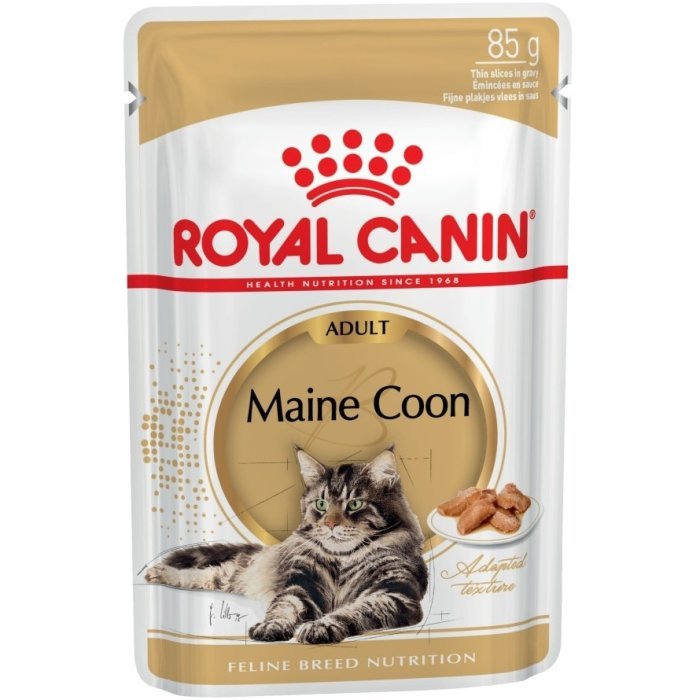 Royal Canin Maine Coon Adult (gravy) паучи кусочки в соусе для Мейн-куна старше 15 месяцев