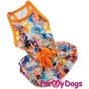 Платье ForMyDogs для собак оранжевое