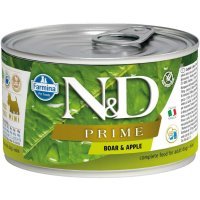 Farmina N&D Prime Adult mini Кабан и яблоко влажный корм для собак мелких пород, 140г