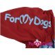 Дождевик ForMyDogs для собак голубой/бордо на девочек