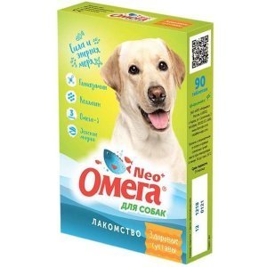 Омега Neo+ "Здоровые суставы" для собак, с глюкозамином и коллагеном, 90 тал.