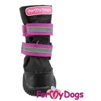ForMyDogs Сапоги с усиленным носком для собак РП черно/фиолетовые