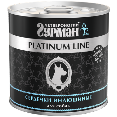 Четвероногий гурман Platinum line сердечки индюшиные для собак