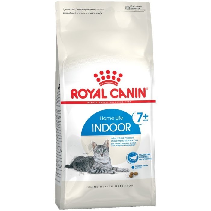 Корм Royal Canin для пожилых домашних кошек (7-12 лет), Индор 7+ 
