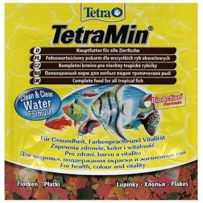 TetraMin корм для всех видов рыб в виде хлопьев 12 г (sachet)
