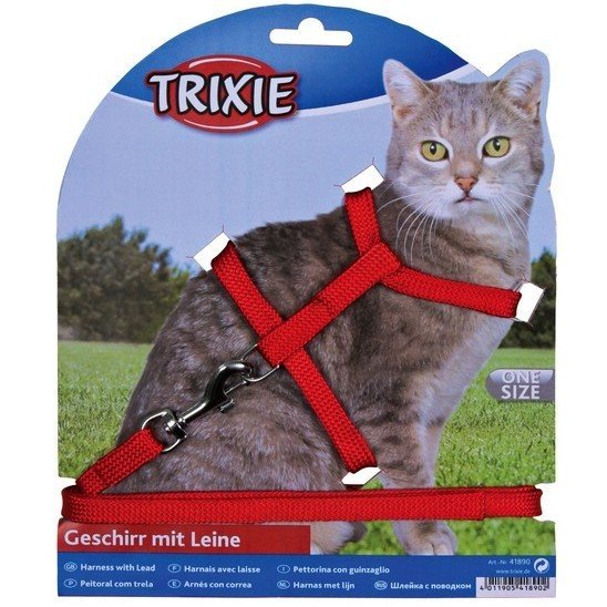 Trixie Шлейка с поводком для кошки