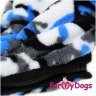 Комбинезон ForMyDogs плюшевый синий для собак на мальчиков