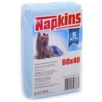 NAPKINS Впитывающие пеленки для собак (целлюлоза) 60*40см