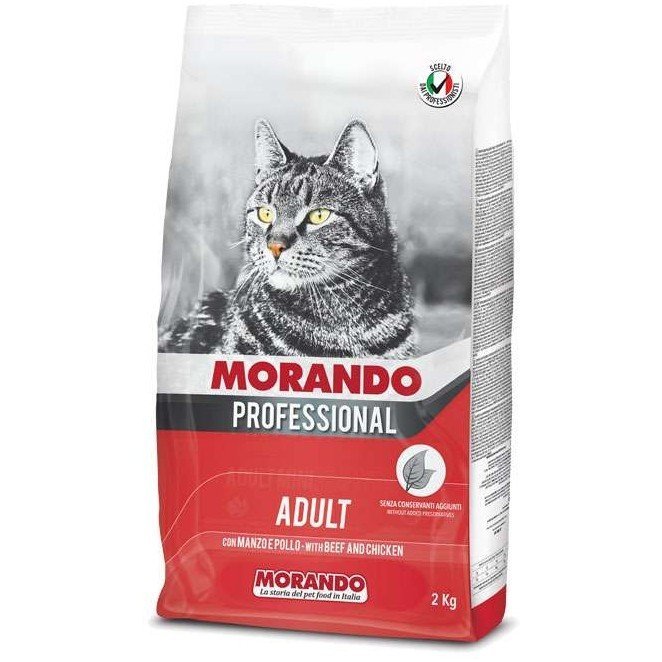 Morando Professional Gatto сухой корм для кошек с Говядиной и Курицей