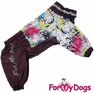 ForMyDogs Дождевик светло-фиолетовый для девочек