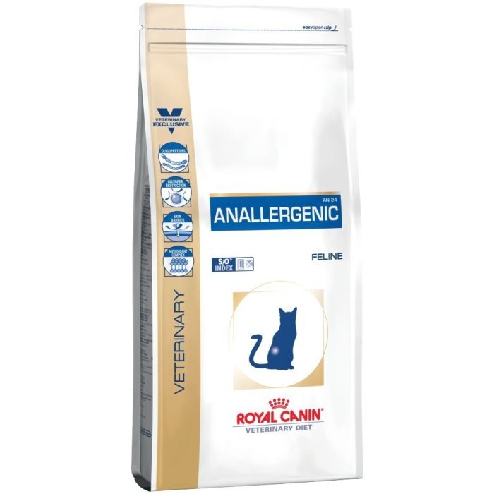Корм Royal Canin (вет.корма) для кошек при пищевой аллергии с острой непереносимостью, Anallergenic