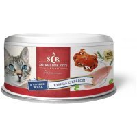 Secret Premium Консервы для кошек Курица с Крабом 85г
