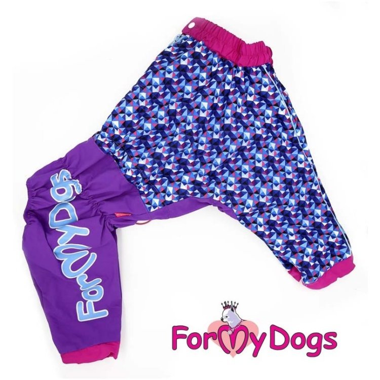 Дождевик ForMyDogs для собак синий на мальчиков