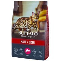 Mr. Buffalo Adult Hair&Skin сухой корм для кошек с чувствительной кожей с Лососем