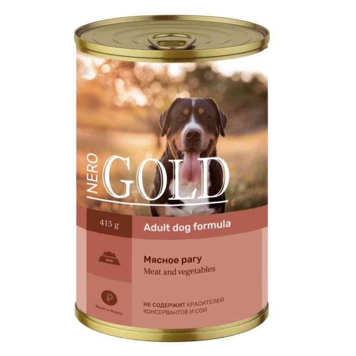 Nero Gold Консервы для собак "Мясное рагу", 415г