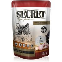 Secret Life force для кошек Курица в соусе, 85г