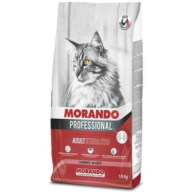 Morando Professional Gatto сухой корм для стерилизованных кошек с Говядиной