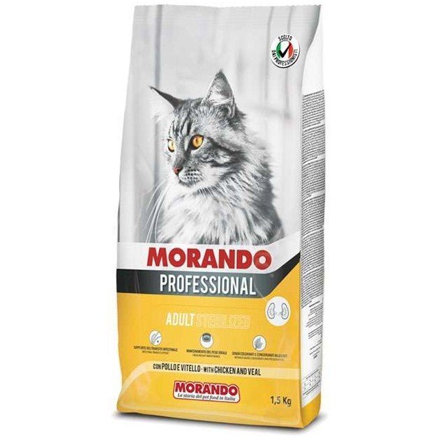 Morando Professional Gatto сухой корм для стерилизованных кошек с Курицей и Телятиной