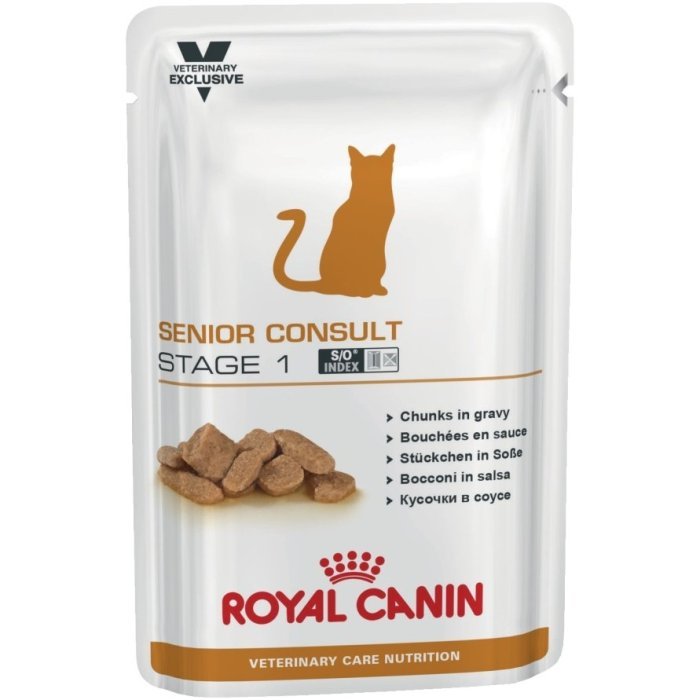 Royal Canin (вет. консервы) паучи для кастрированных котов и кошек 7-10 лет, Mature Consult