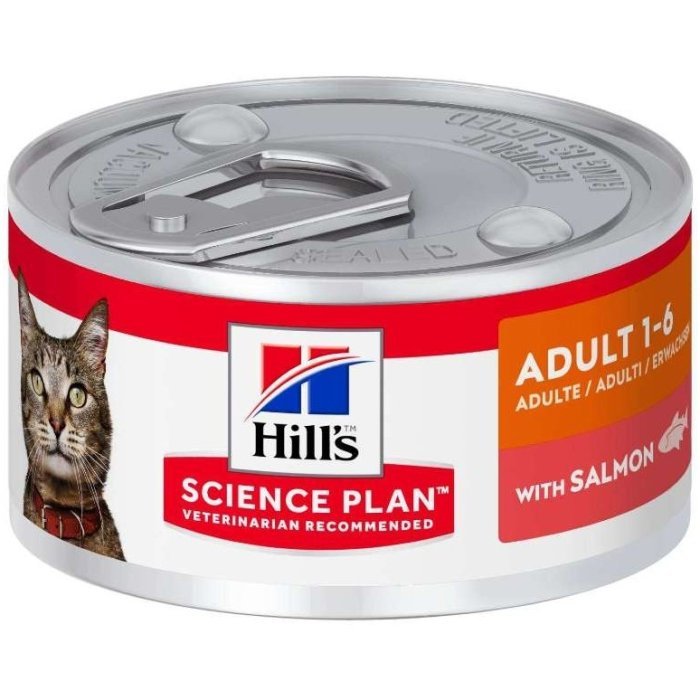 Hill's Science Plan Optimal Care консервы для кошек с лососем 82 г