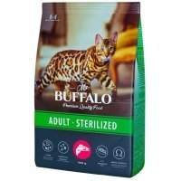 Mr. Buffalo Adult Sterilized сухой корм для кошек с Лососем