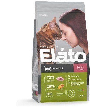 Elato Holistic Adult Cat Lamb & Venison сухой корм для взрослых кошек с Ягненком и Олениной
