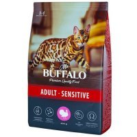 Mr. Buffalo Adult Sensitive сухой корм для кошек с Индейкой