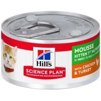 Hill's Science Plan мусс для котят с курицей и индейкой 82 г
