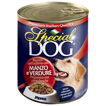 Special Dog консервы для собак кусочки говядины с овощами 820 г