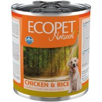 Farmina Ecopet Natural влажный корм для взрослых собак Курица и рис, 300г