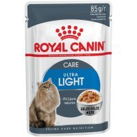 Royal Canin Ultra Light кусочки в желе для кошек: 1-7 лет, низкокалорийный, 85г 