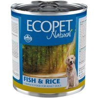 Farmina Ecopet Natural влажный корм для взрослых собак Рыба и рис, 300г
