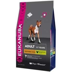 EUK Dog корм для взрослых собак средних пород