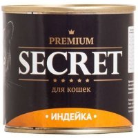 Secret Premium Консервы для кошек Индейка 240г