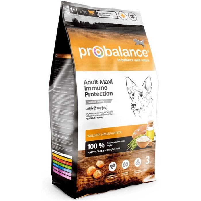 ProBalance Immuno Adult Maxi сухой корм для собак крупных пород Поддержка иммунитета