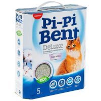 Pi-Pi Bent DeLuxe Clean cotton комкующийся наполнитель, коробка