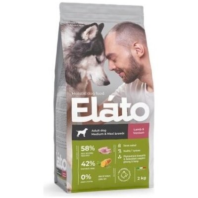 Elato Holistic Dog Medium&amp;Maxi для собак средних и крупных пород с Ягненком и Олениной
