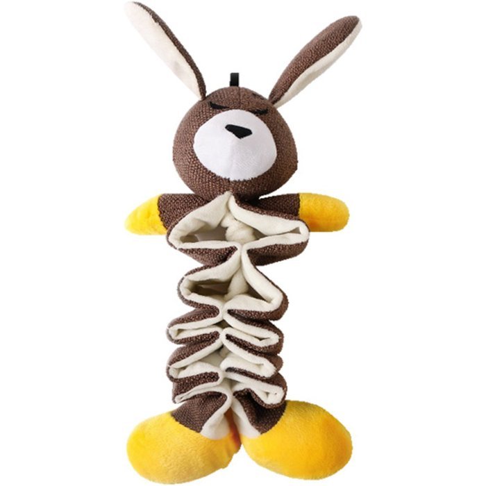 Игрушка Mr.Kranch для собак "Зайчик" с карманами под лакомство 36 см
