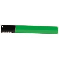 STANDART тримминговочный нож для жесткой шерсти зеленый с нескользящей ручкой