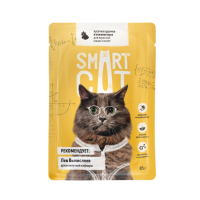Smart Cat паучи для взрослых кошек и котят кусочки курочки в нежном соусе