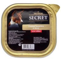 Secret Premium Консервы для собак сердце Индейки в желе 300г (ламистр)	