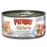 Petreet консервы для кошек кусочки розового тунца с рыбой дорада 70 г