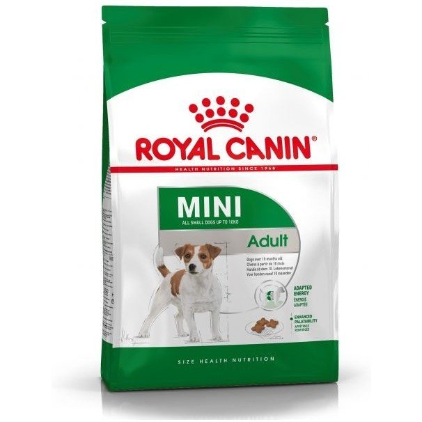 Корм Royal Canin для взрослых собак малых пород: до 10 кг, 10 мес. - 8 лет, Mini Adult